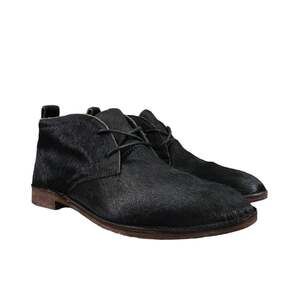 Trask Shoes Womens 6 Booties Chukka Calf Hair Leather Classic Addy Black Lace Up
